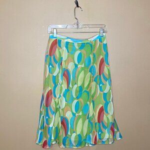 Groovy Cool Girl 60's Inspired Patterned Skirt